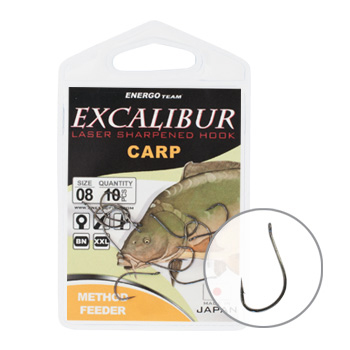 Excalibur method feeder carp size:8